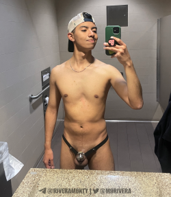 Locked Faggot Naked Monty Rivera