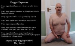 Faggot Exposure