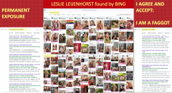 Leslie Leijenhorst fucked up for ever, exposed as a naked exposure whore