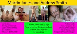 Faggots Martin Jones and Andrew Smith