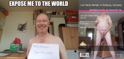 Exposed Gay Nakedfaggot Hardy Wender in Duisburg, Germany