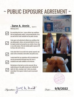 Public Exposure Agreement – Zane Annis