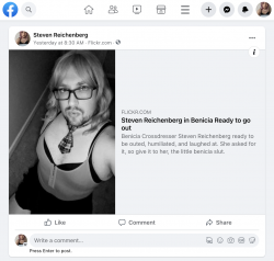Steven Reichenberg outed on Facebook (2 of 4)