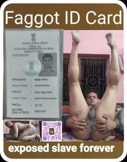 Jayanta Nandan Gandu my Faggot ID Card