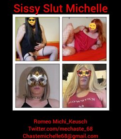Sissy Slut, cumdump and whore Michelle alias @mechaste_68 from Germany, Bavaria