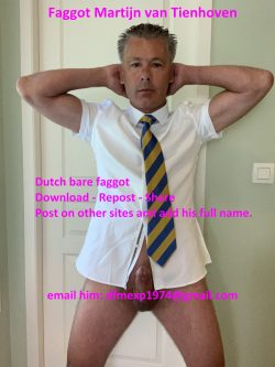 Exposed faggot Martijn van Tienhoven