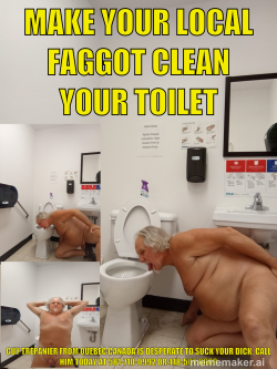 Guy Trépanier public toilet Fag