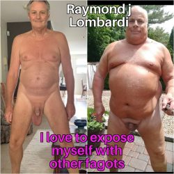 RAYMOND J LOMBARDI. IT’S SO MUCH FUN TO POST MYSELF WITH MY FRIENDS I LOVE HIS COCK SO TASTY