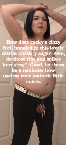 It’s not fun, but that chastity is an excellent reminder that I’m a pathetic sissy cuckold.