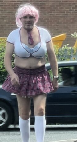 Sissy faggot schoolgirl