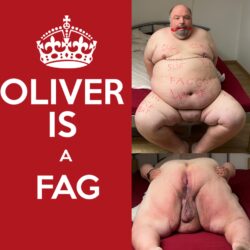 Faggot Oliver nackt