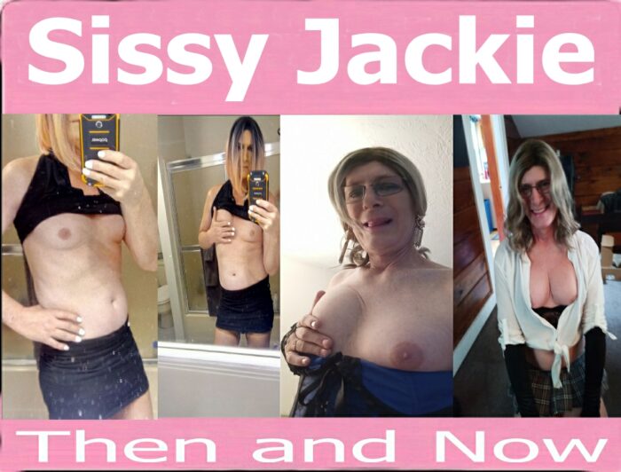 Sissy Jackie loves sucking cock.