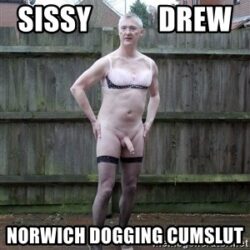 Norwich gay dogging anal cumslut sissy drew exposed