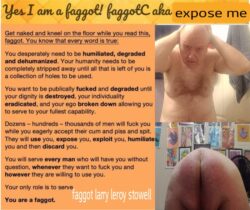 Faggot Larry Leroy stowel 6159861663 strapme1970@gmail.coml