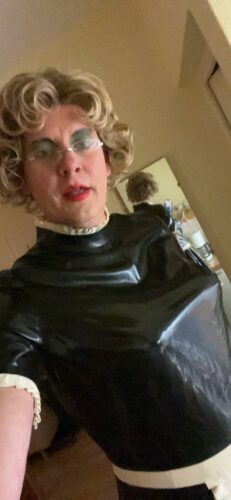 Pathetic sissy maid. Please expose her and tell her name
