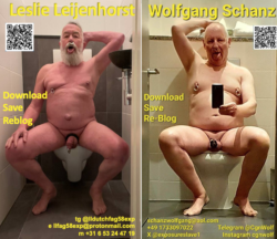 Naked faggot Leslie Leijenhorst and Wolfgang Schanz. Naked, named and exposed.