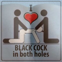 Loser Allinone loves to be fucked by black cocks