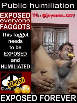 Jayant Nandan with lost masculinity fagged out naked forever
