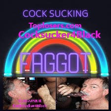 Cocksucker4black…showing my LOVE FOR BLACK COCK AND CUM