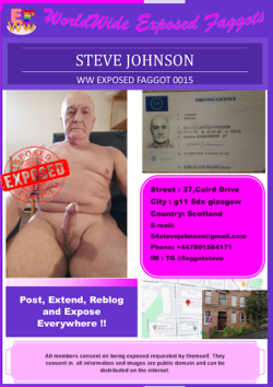faggot steve johnson is registered as a faggot world wide