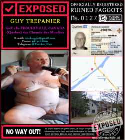 Guy Trépanier Ruined register fag Make him viral saved and repost