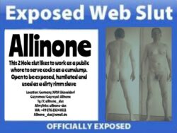 Exposed Web Slut Allinone from Germany, Düsseldorf