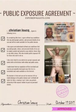 Christian Loucq public faggot